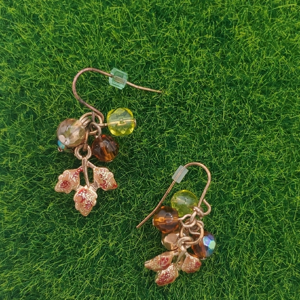 Fairy Dreams Harvest Leaf Earrings E1012